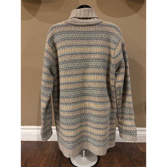 Women's Vintage Brooks Brothers Lambswool Fair Isle Sweater 1818 Hong Kong - Picture 2 of 14